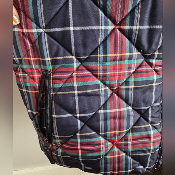 Vera Bradley Plaid Puffer Vest Christmas Winter - Picture 3 of 9